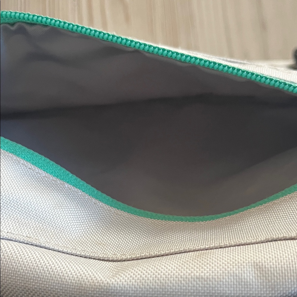 Patagonia Cream Messenger Bag with Black and Teal Accents - Picture 12 of 12